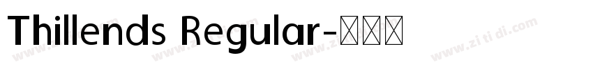 Thillends Regular字体转换